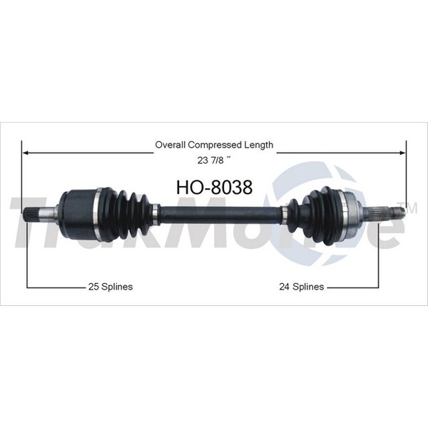 Surtrack Axle Cv Axle Shaft, Ho-8038 HO-8038 - main
